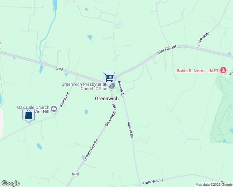 map of restaurants, bars, coffee shops, grocery stores, and more near 9510 Burwell Road in Nokesville