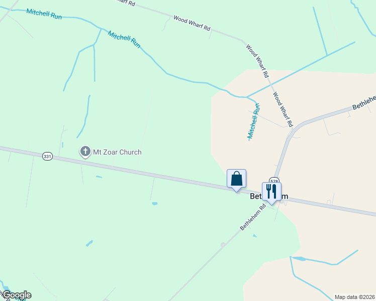 map of restaurants, bars, coffee shops, grocery stores, and more near in Bethlehem