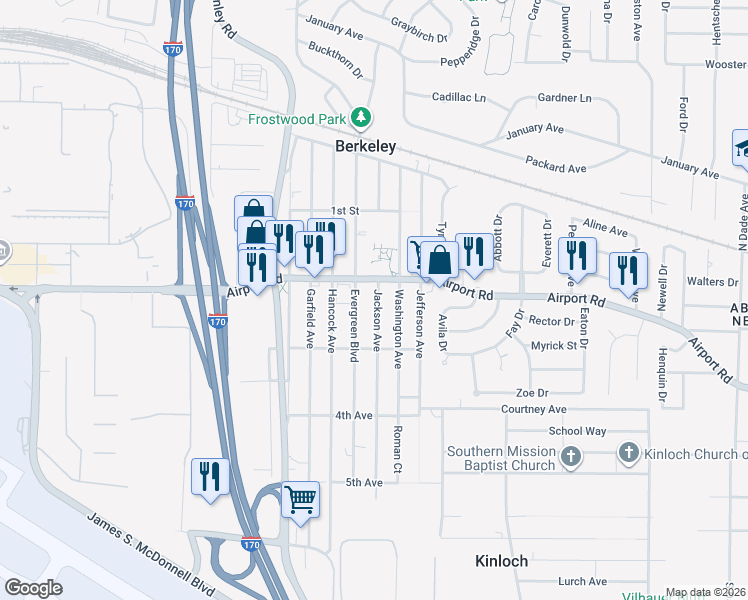 map of restaurants, bars, coffee shops, grocery stores, and more near in Berkeley