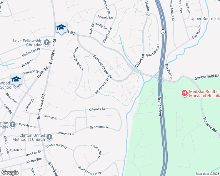 map of restaurants, bars, coffee shops, grocery stores, and more near 10199 Cutters Row Court in Clinton