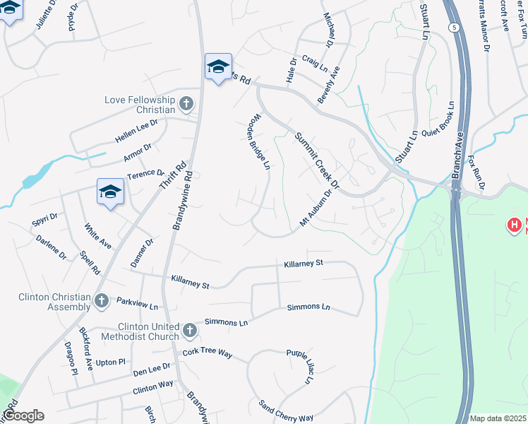 map of restaurants, bars, coffee shops, grocery stores, and more near 6701 Fawn Crossing Way in Clinton