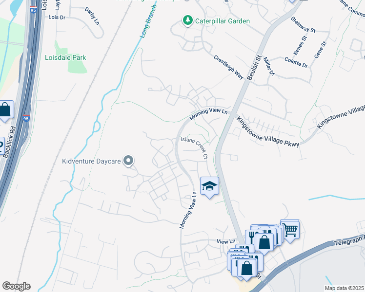 map of restaurants, bars, coffee shops, grocery stores, and more near 6510 Wynema Court in Alexandria