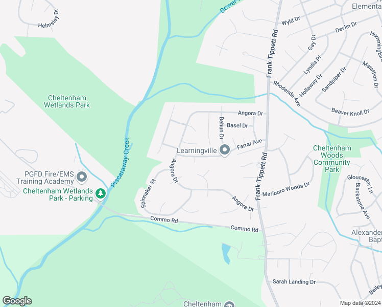 map of restaurants, bars, coffee shops, grocery stores, and more near 10208 Farrar Avenue in Cheltenham