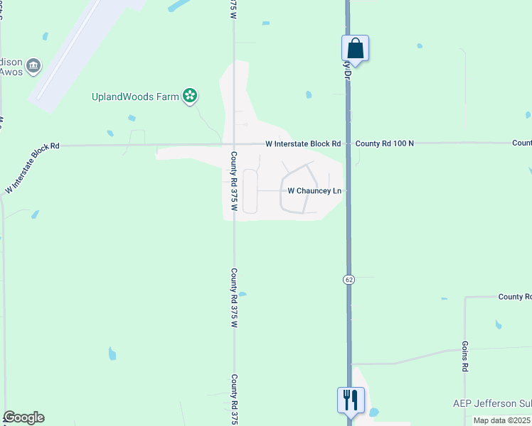 map of restaurants, bars, coffee shops, grocery stores, and more near 3547 Woodside Drive in Madison
