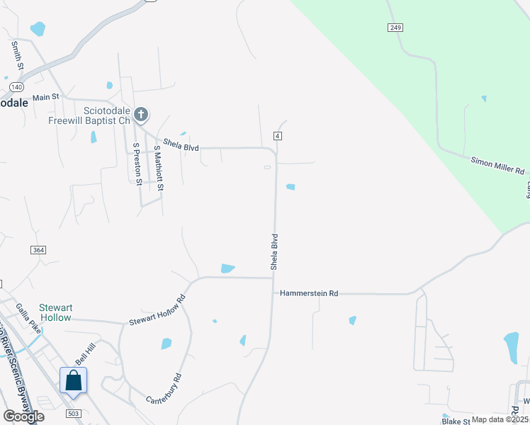 map of restaurants, bars, coffee shops, grocery stores, and more near 1195 Shela Boulevard in Portsmouth