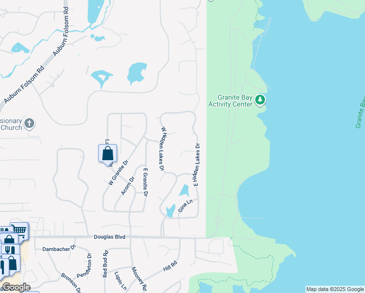 map of restaurants, bars, coffee shops, grocery stores, and more near 7863 Michael Court in Granite Bay