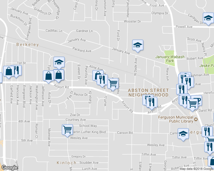 map of restaurants, bars, coffee shops, grocery stores, and more near 6228 Witsell Avenue in Berkeley