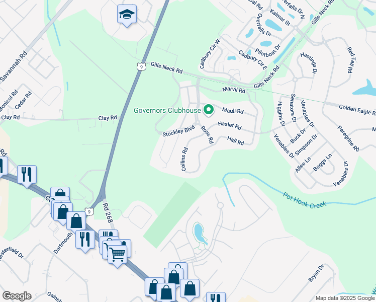 map of restaurants, bars, coffee shops, grocery stores, and more near 12069 Collins Road in Lewes