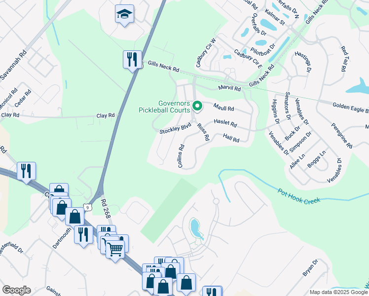 map of restaurants, bars, coffee shops, grocery stores, and more near 12069 Collins Road in Lewes