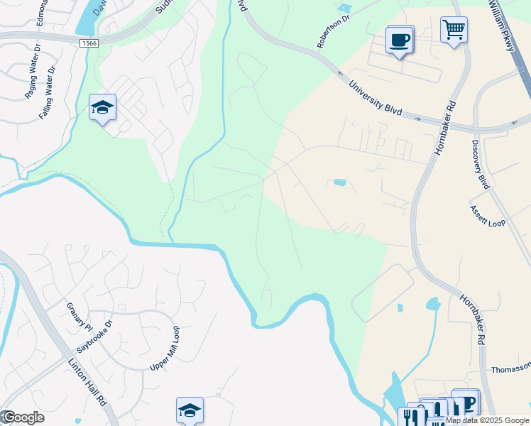 map of restaurants, bars, coffee shops, grocery stores, and more near 9421 Contractors Court in Manassas