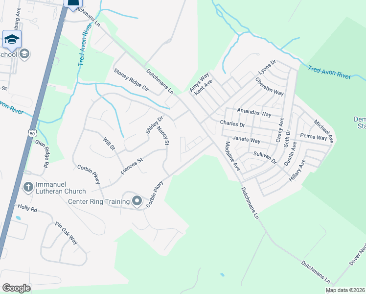 map of restaurants, bars, coffee shops, grocery stores, and more near 29595 Dutchmans Lane in Easton