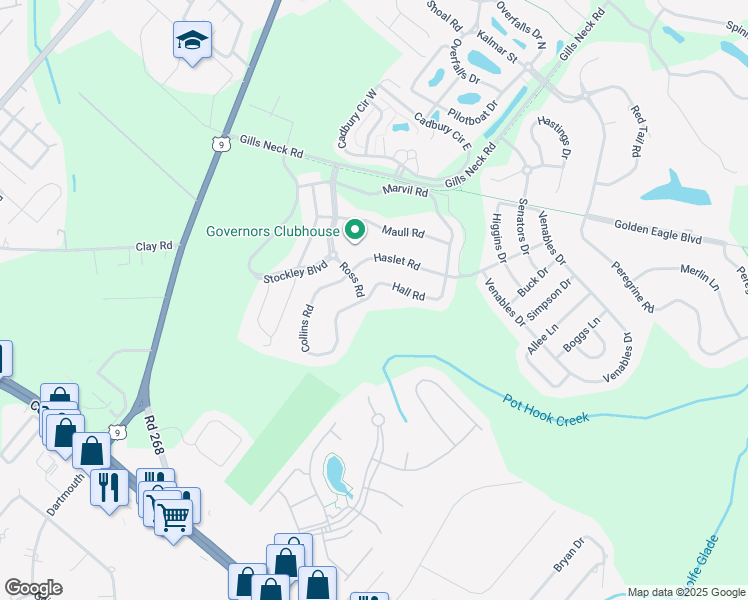 map of restaurants, bars, coffee shops, grocery stores, and more near 11353 Hall Road in Lewes