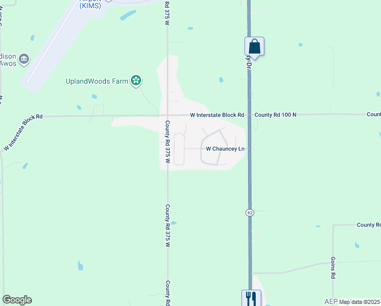 map of restaurants, bars, coffee shops, grocery stores, and more near 3697 Woodside Drive in Madison