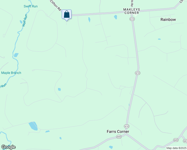 map of restaurants, bars, coffee shops, grocery stores, and more near 7505 Willowbrook Road in Fairfax Station