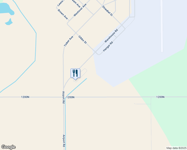 map of restaurants, bars, coffee shops, grocery stores, and more near Lawrenceville-Vincennes Airport in Lawrenceville