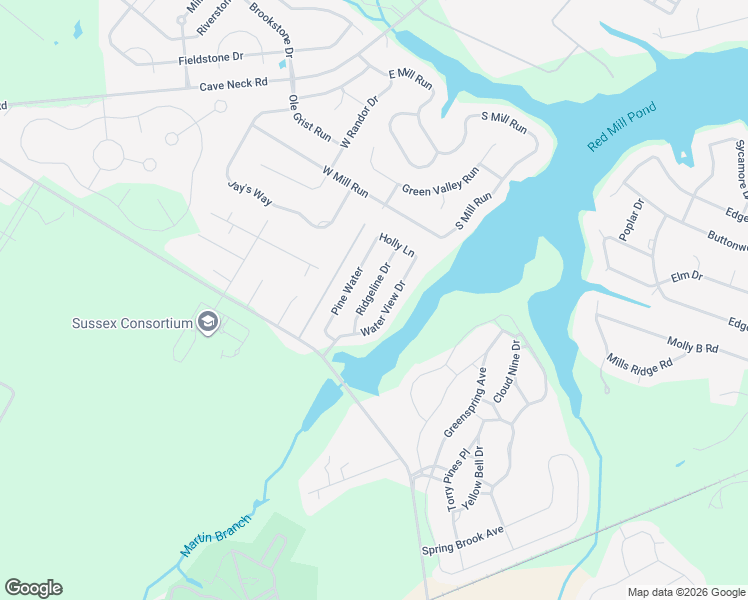 map of restaurants, bars, coffee shops, grocery stores, and more near 17235 Ridge Line Drive in Lewes