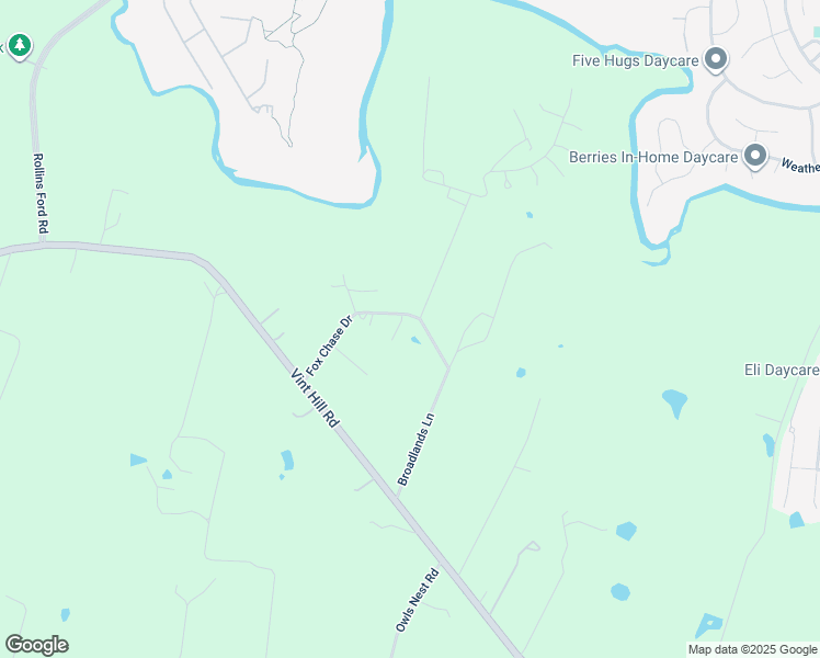 map of restaurants, bars, coffee shops, grocery stores, and more near 9501 Fox Chase Drive in Nokesville