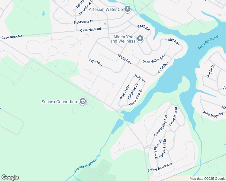 map of restaurants, bars, coffee shops, grocery stores, and more near 17257 Dale Lane in Lewes