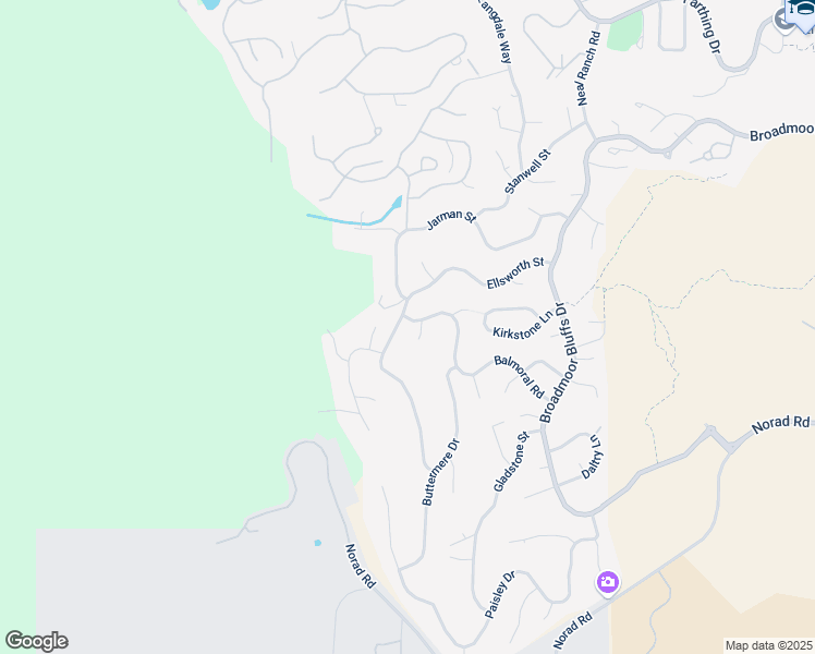 map of restaurants, bars, coffee shops, grocery stores, and more near 235 Ellsworth Street in Colorado Springs