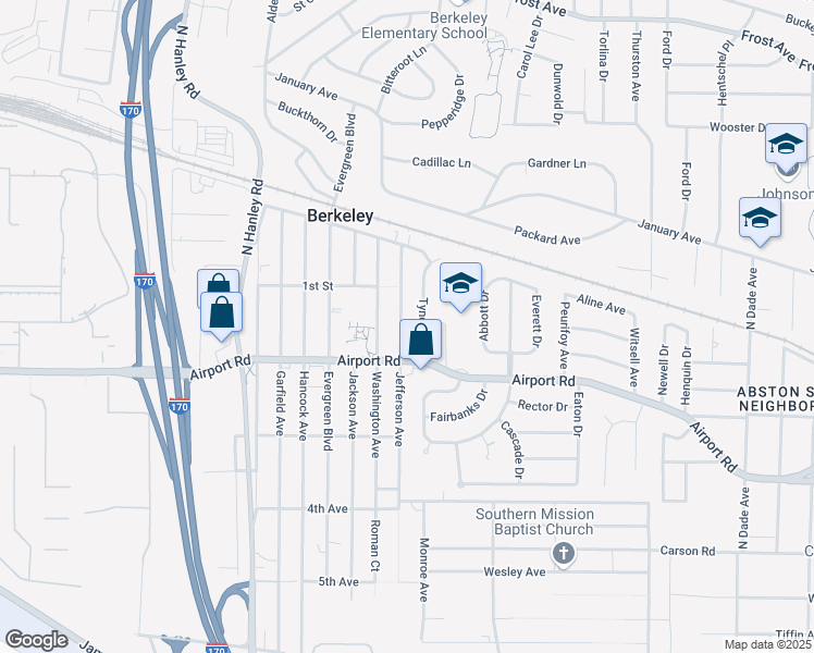 map of restaurants, bars, coffee shops, grocery stores, and more near 6228 Jefferson Avenue in Berkeley