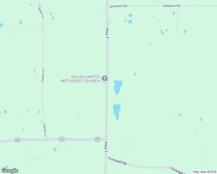 map of restaurants, bars, coffee shops, grocery stores, and more near 1515 Highway T in Foristell