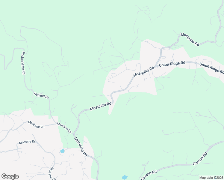 map of restaurants, bars, coffee shops, grocery stores, and more near 9340 Mosquito Road in Placerville