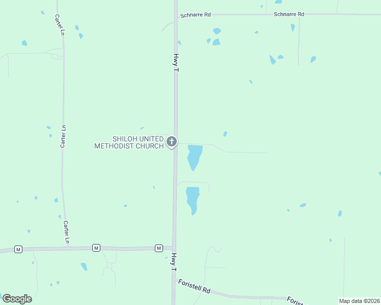 map of restaurants, bars, coffee shops, grocery stores, and more near 1515 Highway T in Foristell