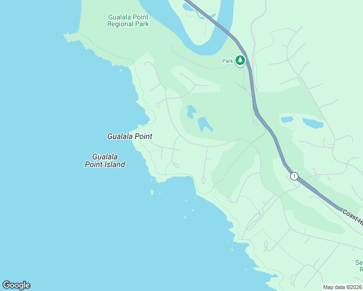 map of restaurants, bars, coffee shops, grocery stores, and more near 42100 Leeward Road in Sea Ranch