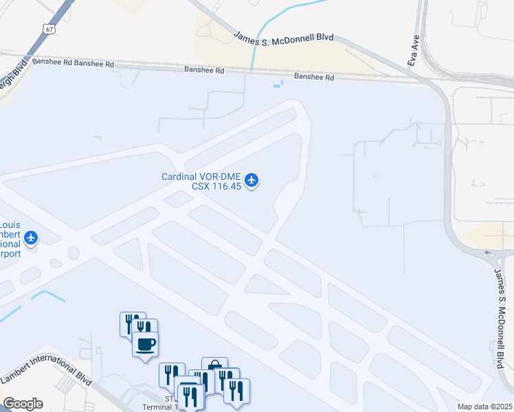 map of restaurants, bars, coffee shops, grocery stores, and more near in St. Louis