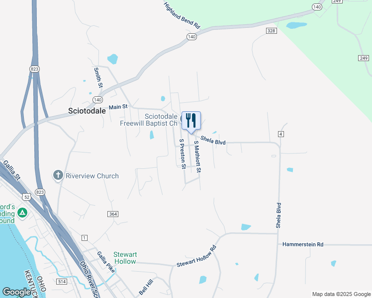 map of restaurants, bars, coffee shops, grocery stores, and more near 103 South Preston Street in Portsmouth