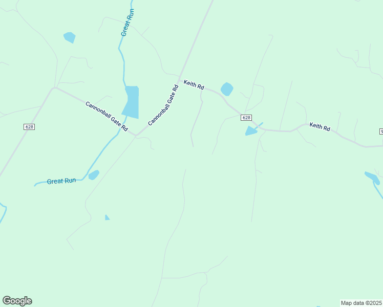 map of restaurants, bars, coffee shops, grocery stores, and more near 7597 Keith Road in Warrenton