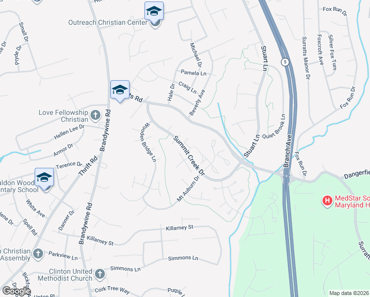 map of restaurants, bars, coffee shops, grocery stores, and more near 6936 Summit Creek Drive in Clinton