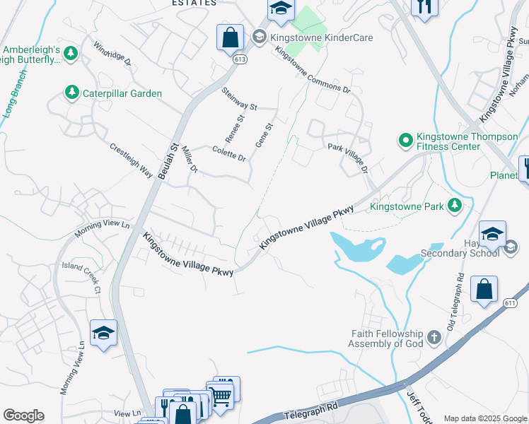 map of restaurants, bars, coffee shops, grocery stores, and more near 6268 Taliaferro Way in Alexandria