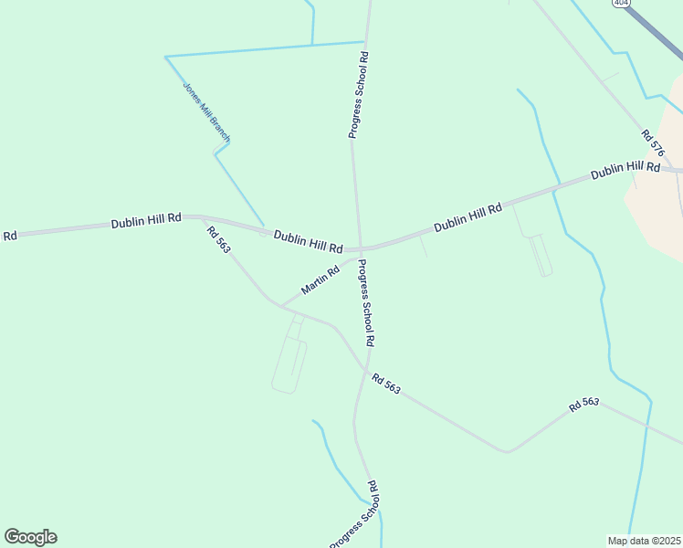 map of restaurants, bars, coffee shops, grocery stores, and more near 5606 Martin Road in Bridgeville