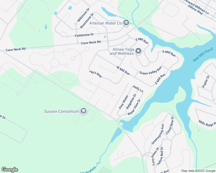 map of restaurants, bars, coffee shops, grocery stores, and more near 29865 Vincent Avenue in Lewes