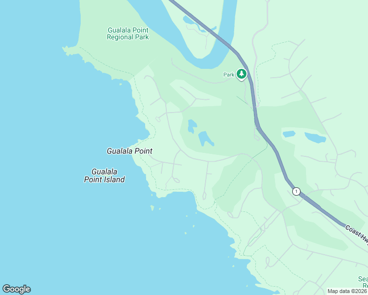 map of restaurants, bars, coffee shops, grocery stores, and more near 42100 Leeward Road in The Sea Ranch