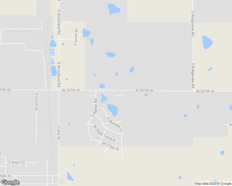 map of restaurants, bars, coffee shops, grocery stores, and more near 19220 West 207th Terrace in Spring Hill