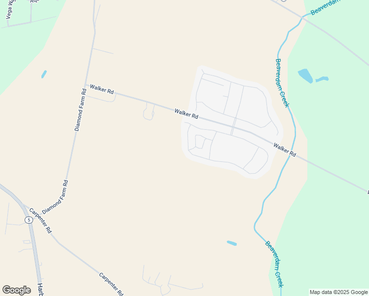 map of restaurants, bars, coffee shops, grocery stores, and more near 27332 Walking Run in Milton