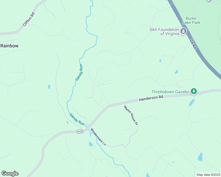 map of restaurants, bars, coffee shops, grocery stores, and more near 10802 Henderson Road in Fairfax Station