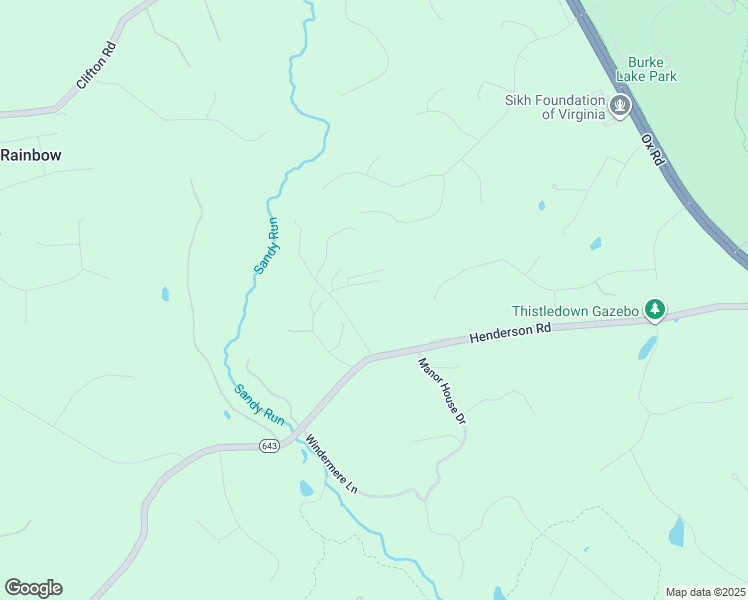 map of restaurants, bars, coffee shops, grocery stores, and more near 10802 Henderson Road in Fairfax Station