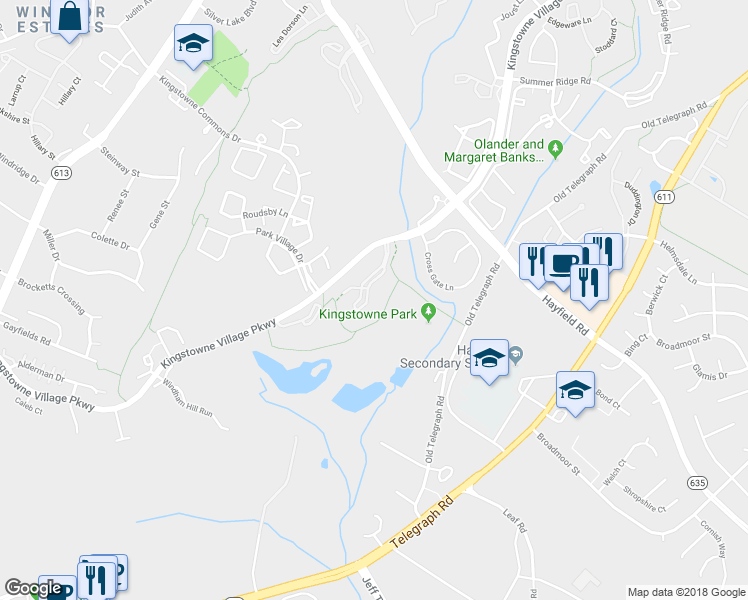 map of restaurants, bars, coffee shops, grocery stores, and more near 7511 Ashby Lane in Alexandria