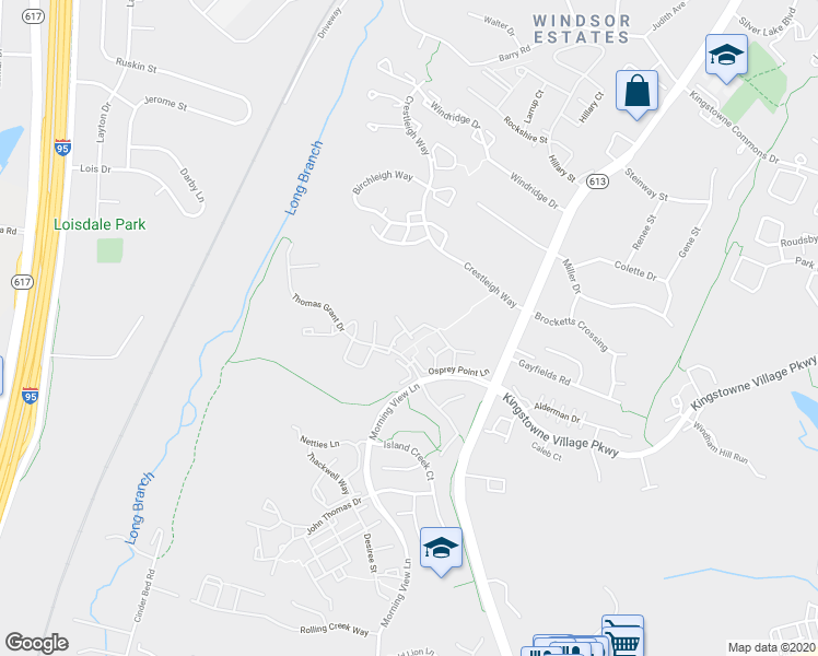 map of restaurants, bars, coffee shops, grocery stores, and more near 6562 Parish Glebe Lane in Alexandria