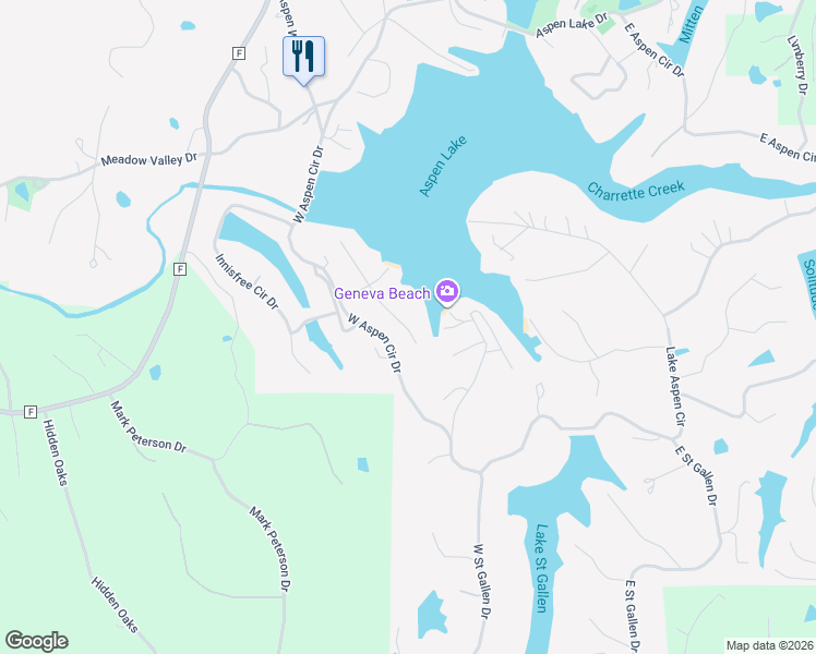 map of restaurants, bars, coffee shops, grocery stores, and more near 61 South Lionshead Drive in Innsbrook
