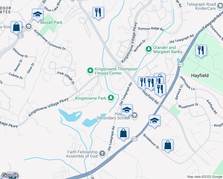 map of restaurants, bars, coffee shops, grocery stores, and more near 7472 Cross Gate Lane in Alexandria