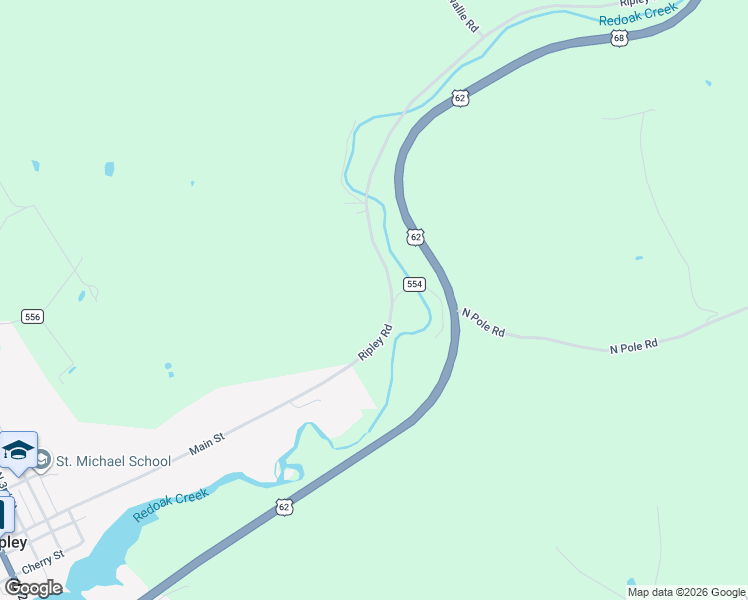 map of restaurants, bars, coffee shops, grocery stores, and more near 4195 Ripley Road in Ripley