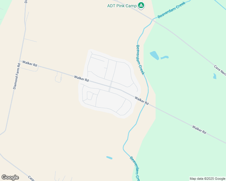 map of restaurants, bars, coffee shops, grocery stores, and more near 27434 Walker Road in Milton