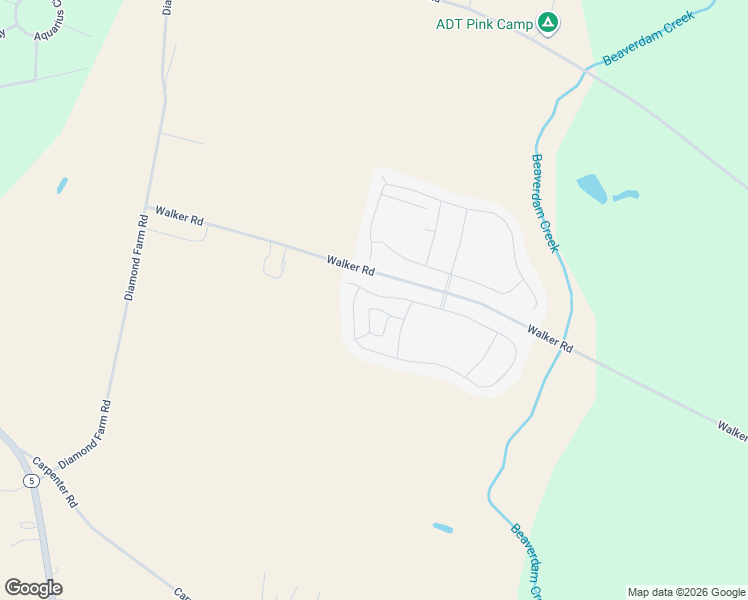 map of restaurants, bars, coffee shops, grocery stores, and more near 27309 Walker Road in Milton