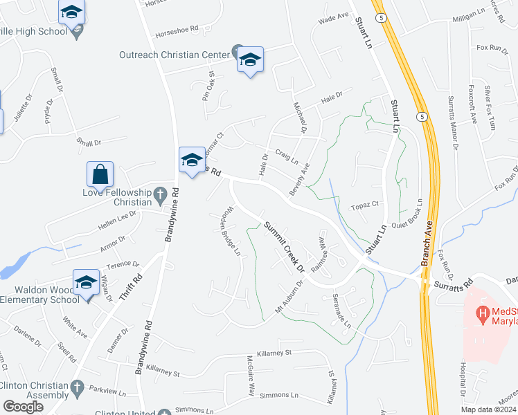map of restaurants, bars, coffee shops, grocery stores, and more near 9903 Bass Fin Court in Clinton