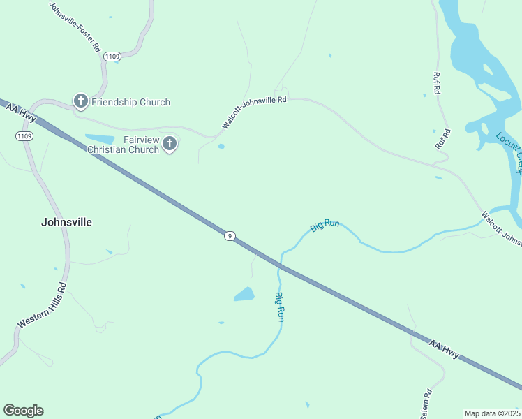 map of restaurants, bars, coffee shops, grocery stores, and more near 4979 AA Highway in Foster