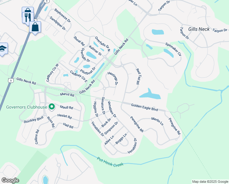 map of restaurants, bars, coffee shops, grocery stores, and more near 32775 Hastings Drive in Lewes
